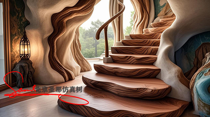 水泥仿木臺階.jpeg 水泥仿木臺階