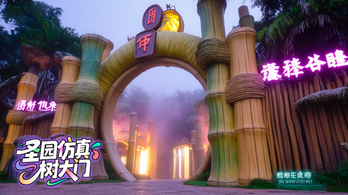 仿真樹(shù)大門(mén)